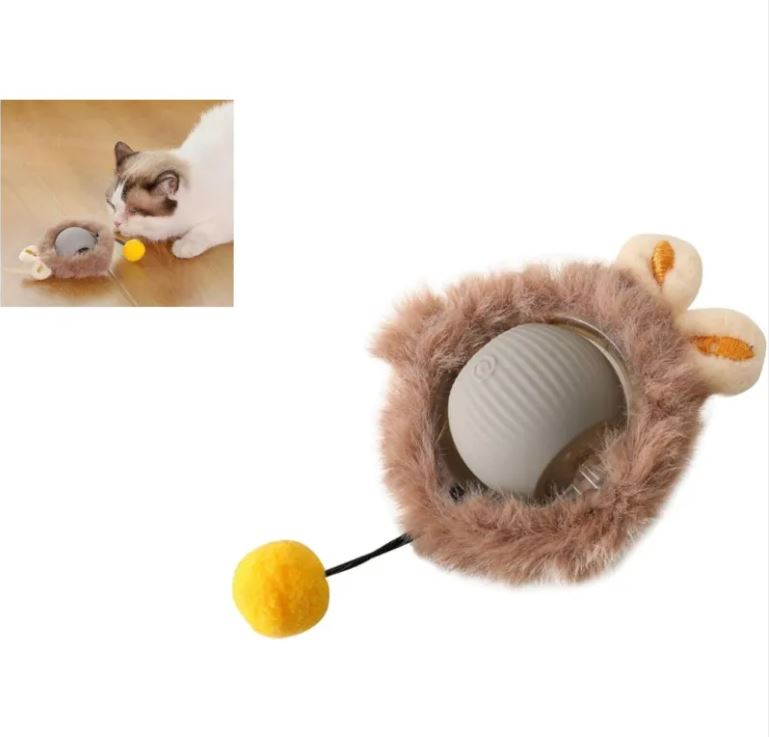 Interactive Rolling Ball Toy for Cats & Dogs
