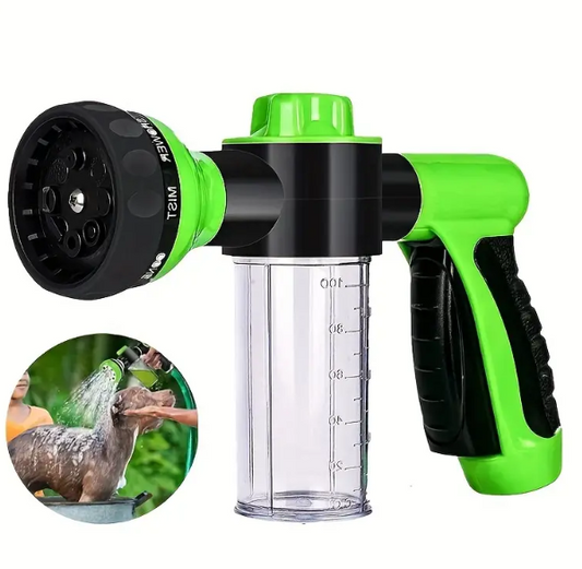 High-Pressure Pet Shower Sprayer & Grooming Brush