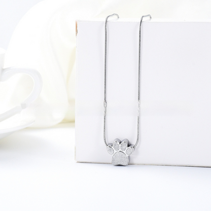 Paw Print Pendant Necklace