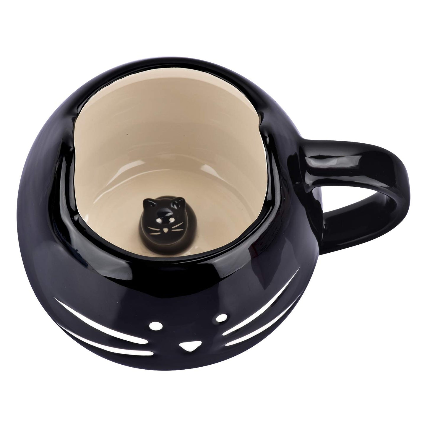 BUYNEED Funny Cute Cat Coffee Mug (12 oz)