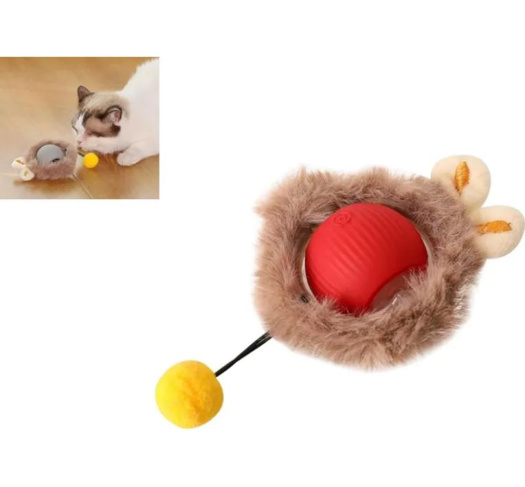 Interactive Rolling Ball Toy for Cats & Dogs