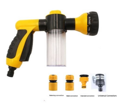 High-Pressure Pet Shower Sprayer & Grooming Brush